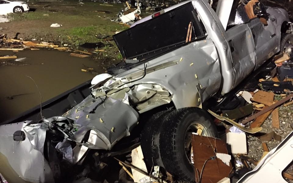 Louisiana State Police storm damage