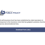 Louisiana church self-insurance trust