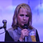 Cyndi Nunn, WMU Director for Sweetwater Baptist Church in Quitman, prays.