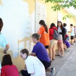 BCM students paint a ministry center in Mexico.