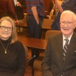 Mary Trim and her father, Charles Haley, former Louisiana Baptist Convention staff member.