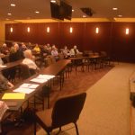 Former Louisiana Baptist directors of missions gather at the Baptist Building for a reunion May 15, 2018.
