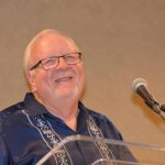 Alan Knuckles, former director of missions at Acadia, Louisiana and Mt. Olive Baptist Association, enjoys a moment of laughter during the reunion of Louisiana Baptist directors of missions.