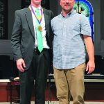 Joshua Singletary stands beside Louisiana Baptists Youth Ministry Strategist Steve Maltempi. Singletary, who is twelfth grader from First Baptist Church in Covington was chosen to represent Louisiana Baptist at the National Youth Bible Drill Tournament in Georgia.