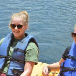 Paddle boats were among the relaxing activities at Champions Camp.