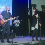 Worship leaders sing praises to God during the Tomorrow's Hope Crusade.
