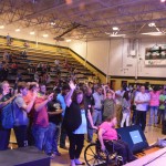 Fifteen people indicate their desire to accept Christ at the Tomorrow's Hope Crusade.