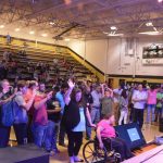 Fifteen people indicate their desire to accept Christ at the Tomorrow's Hope Crusade.