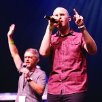 Noah Cleveland and the GO TELL Praise Team lead a time of worship.