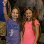 Students enjoy the final night of the Tomorrow's Hope GO TELL Crusade September 26, 2018. The evening featured a pizza supper before the crusade began. Doug Collier photo