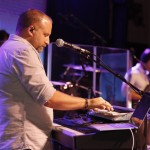 A member of the GO TELL praise team helps lead a time of worship. Doug Collier photo