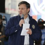 Congressman Mike Johnson says a few words at the Louisiana March for Life North. Johnson is a member at First Bossier.