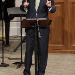 Lane Moore, NLBA Director welcomes guests to the Call to Prayer IV at Broadmoor Baptist Church in Shreveport.