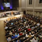 Guests fill the sanctuary of Broadmoor Baptist Church in Shreveport for the Call to Prayer IV.