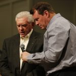 Cecil Marr, North Shreve, says a prayer asking for the protection of God-honoring representatives during the Call to Prayer IV at Broadmoor Baptist Church in Shreveport.