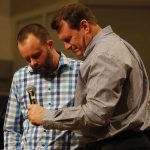 Brett Puckitt, First Vivian, says a prayer for the members of Congress during the Call to Prayer IV at Broadmoor Baptist Church in Shreveport.