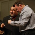 Jessie Colston, First Oil City, says a prayer for our local and state leaders during the Call to Prayer IV at Broadmoor Baptist Church in Shreveport.