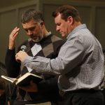 Jamey Droddy, Baptist Collegiate Ministry, gives a prayer asking for openness to the gospel during the Call to Prayer IV at Broadmoor Baptist Church in Shreveport.