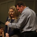 Amber Simmons, North Keithville, says a prayer asking for women to be saved in America during the Call to Prayer IV at Broadmoor Baptist Church in Shreveport.