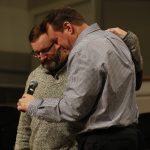 Will Simmons, North Keithville, says a prayer for the church to reject sin during the Call to Prayer IV at Broadmoor Baptist Church in Shreveport.