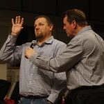 Chris Willcutt, Grawood, says a prayer for the burden and vision of missions during the Call to Prayer IV at Broadmoor Baptist Church in Shreveport.