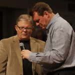 Steve Pettey, Pinecroft, says a prayer asking for financial support for our missionaries during the Call to Prayer IV at Broadmoor Baptist Church in Shreveport.