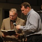 Heathe Peloquin, Summer Grove, saya a prayer for the persecuted church during the Call to Prayer IV at Broadmoor Baptist Church in Shreveport.