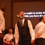 Giving Hope Ministries leads worship during the Senior Adult Luncheon at ECON.