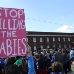 Louisiana Life March Northeast participants gather for a pre-march rally at First West Monroe.