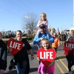 Louisiana Life March Northeast participants declare their love for life.
