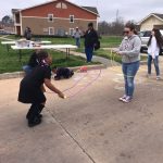 At this year’s M-NOW, teens held a block party at an Alexandria apartment complex as part of an outreach effort by the 75 participants. Holly Jo Linzay photo