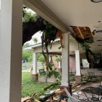 An oak tree fell onto the chapel of the Louisiana Tech Baptist Collegiate Ministry April 25, 2019. Mark Robinson photo