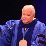 Louisiana College President Rick Brewer challenged graduates to seek God as they begin their careers. Brian Blackwell photo