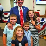 Congressman Ralph Abraham shared a few laughs with his grandchildren.