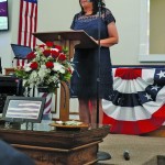 Dianne Abraham, wife of Congressman Ralph Abraham, shared some encouraging words.