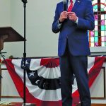 Congressman Ralph Abraham addressed his home church on God And Country Day.