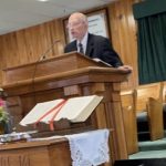 Huey Haymon, pastor of Flactor Baptist Church in Hicks, shared memories from as far back as 1952 when he served as pastor to the Laurel Hill congregation.