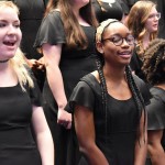 Members of the Louisiana College student choir lead worship at Founders Day.