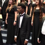 Members of the Louisiana College student choir lead worship at Founders Day.