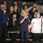 The choir of Summer Grove Baptist Church perform during a special 50th anniversary service for the NLBA held at their church Sunday evening.