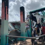 Hurricane Laura caused heavy damage to a business in Lake Charles. Brian Blackwell photo/Taken Sept. 2.
