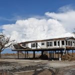Hurricane Laura knocked out windows at this home near Cameron and Holly Beach. Norm Miller photo/Taken Sept. 12.