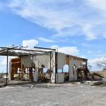 A business sustained heavy damage near Cameron. Norm Miller photo/Taken Sept. 13.