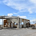 A business sustained heavy damage near Cameron. Norm Miller photo/Taken Sept. 13.