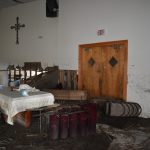The worship center at First Baptist Church in Cameron took on 8 feet of water from Laura. Norm Miller photo/Taken Sept. 12.