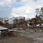 Debris covered a property where a house once stood in Cameron. Norm Miller photo/Sept. 12 photo.