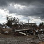 Debris covered a property where a home once stood in Cameron. Norm Miller photo/Taken Sept. 12.