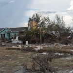 Laura snapped a tree and damaged this home in Cameron. Norm Miller photo/Taken Sept. 12.