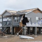 A home in Cameron sustained heavy damage from Hurricane Laura. Norm Miller photo/Taken Sept. 13.