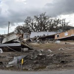 A property in Cameron was transformed into a field of debris. Norm Miller photo/Taken Sept. 12.